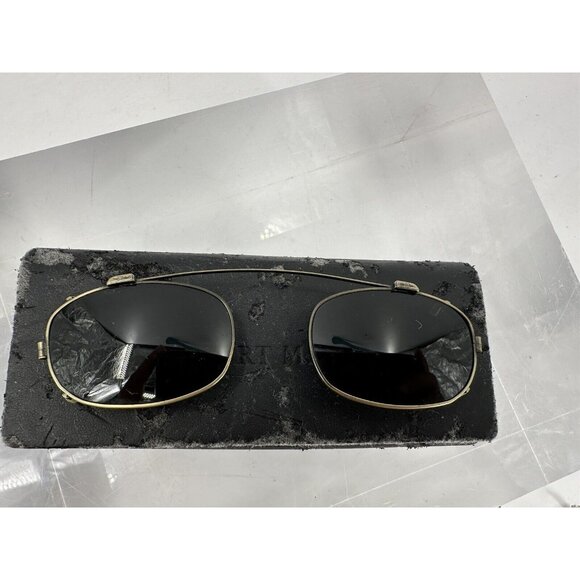 Vintage Robert Marc Rectangular Metal Sunglasses Clip Ons (B1-G) - Picture 1 of 10
